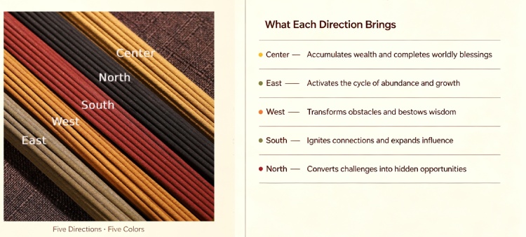 Five Gods Of Wealth Incense &ndash; 175 Sticks &ndash; Wholesale