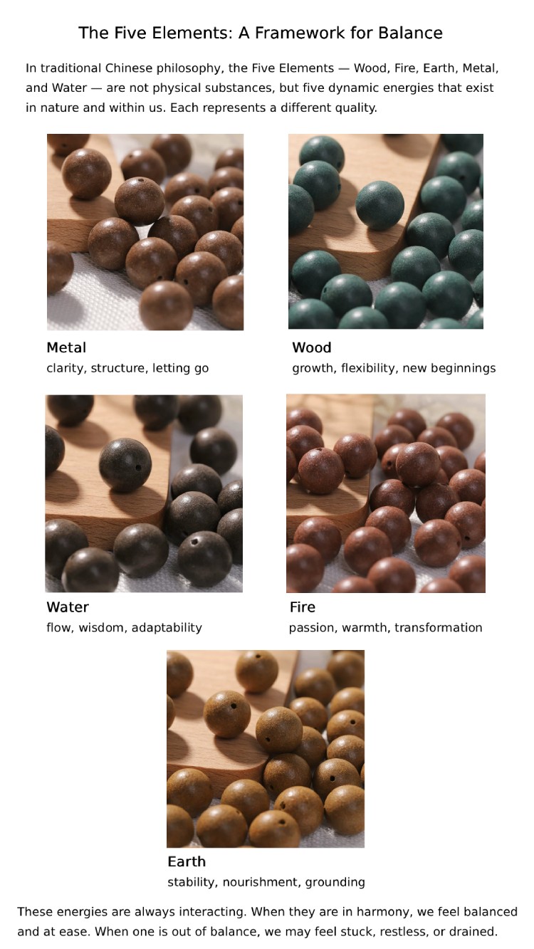 Five Elements Natural Herbal Beads For Gift Shops And Spas Wholesale